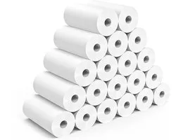 20 Rollen - Thermisch Printpapier - Vervangend papier - Wit - 5.6*2.5cm - Geschikt voor Kinderen - Printrollen voor Kindercamera en Pocketprinter - Papierrollen voor Mini Printer, Bluetooth Fotoprinter en Draagbare Fotoprinter - Universeel