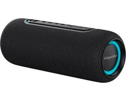 Krüger & Matz Street Draadloze Draagbare Bluetooth 5.0 Speaker - Waterdicht IPX5 - RGB Verlichting - TWS Functie - 20W - Zwart