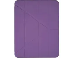 Étui à crayons Pomologic BookFold pour iPad Air 11" (M2/ M3) – Design pliable avec 5 angles de vision – Porte-crayons Apple Pencil intégré – Fonction veille/ Sleep pour économiser l'énergie – Violet