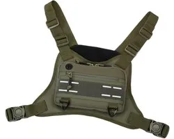 Men Sports Chest Bag - Adjustable Front Vest Running Pack Outdoor Training Bag for Mobile Phone Headphones, Fitness Cycling Hiking Travel, Multifunction Storage Pack