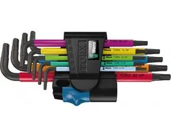 Wera Multicolour TORX® intérieur Jeu de clés mâles coudées 9 pièces