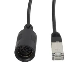 BOSSCOM RJ45 - DIN 8-pins / Powerlink PL8 (v) kabel voor B&O | zwart | 7 meter