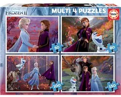EDUCA - 4 puzzles - 50 à 150 pièces - LA Reine des Neiges DISNEY