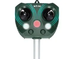 WOTRE® Cat Repeller - Souris Repeller - Marten Repeller - Cat Scare - Ultrasonic Repellers - Water Resistant - Incl. chargeur USB