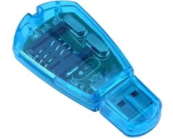 By shayne - Usb Sim-kaartlezer - Back-up Sms-berichten - Hoge transmissiesnelheid - Blauw - Gegevens opslaan - Voor mobiele telefoons