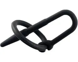 Siliconenen penis plug met eikelring - Urethrale stimulatie - Sperma stopper - Klaarkomen uitstellen - Dilator - One size - Flexibel
