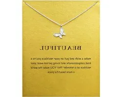 Women's Compass Necklace with Meaning Gift Card Silver Chain Friendship Sun Good Luck Elephant Pendant Necklace for Women Girls Zinc Alloy, Zinc
