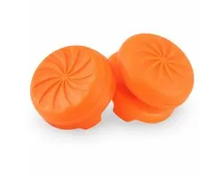 DrPhone PSX-B2 Antislip Duimstick Grips – Set van 2 – Verbeterde Controle & Precisie voor Controllers – Compatibel met Playstation 4/5 - Oranje