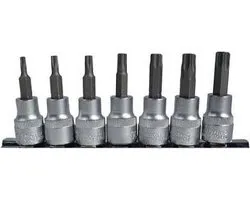 BGS Dopsleutelbitset 3/8 Torx T15 - T50, 7 delig