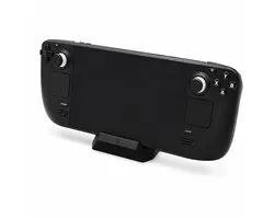 Standaard Geschikt Voor Valve Steam Deck LCD & OLED - Steam Deck Houder - Steam Deck Standaard - Gaming Stand - Display Houder - Bureau Standaard - Anti-Kantel - Compact Design - Zwart