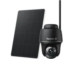 Caméra de sécurité Reolink 4K sans fil en extérieur sur batterie avec panneau solaire, Détection personne/véhicule/animaux, Fonction Pan et Tilt, Vision nocturne couleur