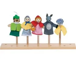 Goki Finger set de marionnettes petit chaperon rouge 4 pièces 10.5-11cm