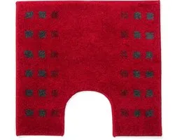 Casilin Brica WC-mat - 60 x 55 cm - Met uitsparing - Rood