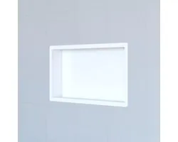 Saniclass Hide luxe Inbouwnis - 30x60x7cm - met flens - wit mat