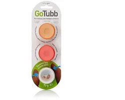Human Gear - GoTubb 3-Pack - Small - Clear/Orange/Red - pillendoosje - opbergdoosje