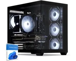 Sedatech Pro Gaming PC Maxi Vision • Intel i7-14700KF 20x 3.4GHz • Geforce RTX4060Ti • 32Gb DDR5 • 2Tb SSD M.2 • WiFi • Bluetooth, USB C • Windows 11 • Desktop computer