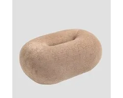HOMLA - Pouf - LUNCTA - Beige - 82x52x34 cm