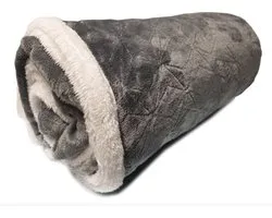Better Nights - Plaid - Zeni Gris Foncé - 150x200 - Sherpa -Grijs - Fluffy - 100% Polyester - Fake flannel