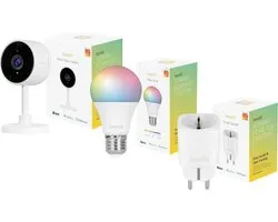 Hombli Smart Home Starterkit – Smart Lamp - Slimme Camera – Slimme Stekker