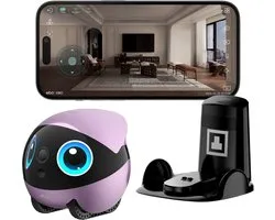 Enabot Air 2 Plus - Intelligente Begeleidingsrobot - 3K HD Camera - Dubbele Communicatie - Roze