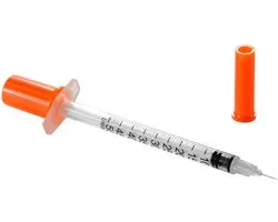 50 Pièces - Seringue à insuline - Aiguille courte et acérée pour une douleur minimale - 1 ml - 30G*8mm