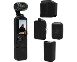 Convient aux caméras DJI Osmo Pocket 3 / Xtra Muse, en silicone souple, avec protection d'écran et de microphone, fine et résistante aux rayures, ajustement ultra-fin, noir.