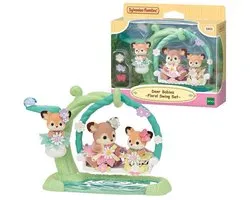 Sylvanian Families 5801 Baby hertjes- bloemen schommel- 3 fluweelzachte speelfiguren