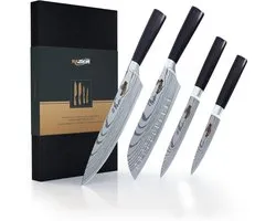 Ensemble de couteaux professionnels NAZROM – 4 pièces | Pour chaque tâche de coupe dans la Cuisine