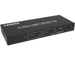 DVDO 4K 2×2 HDMI-matrixswitcher met audio-uitgangen en HDR