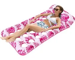 VHV - Matelas gonflable de piscine - Transat de piscine - Matelas gonflable - Tapis de relaxation flottant - Pour piscine, lac et été