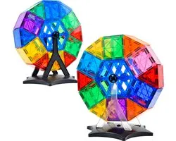 Magna Minds - Ferris wheel - Magnetic Tiles - Magnetisch Speelgoed - Constructie speelgoed - Magnetische tegels - Montessori speelgoed - Magnetic toys - Magnetische bouwstenen - Speelgoed Kinderen
