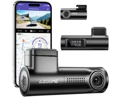 Caméra embarquée AZDome M330 Max - Résolution 4K + 2K - Angle de vision de 150° - Vision nocturne - Wi-Fi - GPS - Ultra-compacte - Mode parking - Écran TNT de 1 pouce