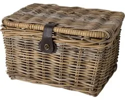 Panier de vélo FastRider - Rotin - Valve - 26 litres - Naturel