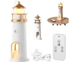 Lighthouse Projectorlamp – Nachtlampje voor de slaapkamer – Sfeerverlichting met maanlichttoren – Projectorlamp voor de slaapkamer – Slimme afstandsbediening – Maanlicht Lighthouse