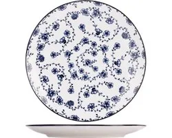 Cosy&Trendy Flor Azul Plat Bord - Ø27cm - Set-4