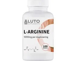 L-Arginine - 100 Capsules - 500 mg - Acide aminé Pré-entrainement - Forme pure de mélasse de betterave sucrière - Luto Supplements