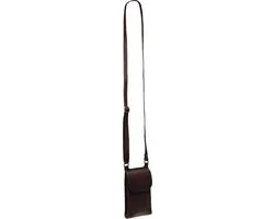 Chesterfield Nebra Waxed Pull Up Telefoontasje - Bruin