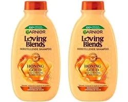 GARNIER Shampoo - Loving Blends - Honinggoud- 2 x 300 ml