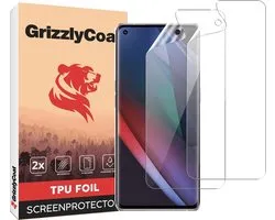 Protection d'écran GrizzlyCoat compatible avec OPPO Find X3 Neo Hydrogel TPU | Protection d'écran GrizzlyCoat - Compatible avec les coques et cadre d'installation (lot de 2)