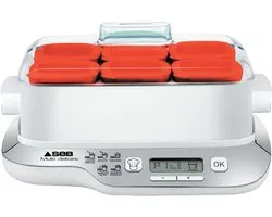 yoghurtmaker 6 potten van 140ml 600w - seb - yg660100