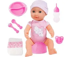 Bayer Design - Pasgeboren pop Piccolina New Born Baby met accessoires