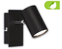 Briloner Isil A - Applique d'intérieur LED - 2840015 - EEK A - Pivotant - 50 000 heures de lumière - Inclinable - Lampe échangeable - 12 x 8 x 12,3 cm - Zwart