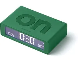 Wekker rechargeable Lexon Flip Mini 8 cm x 2,3 cm x 4,9 cm LR158 ON/OFF - Vert