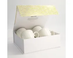 Tokyo Design Studio Nippon White Mokken 380 ml - set van 4