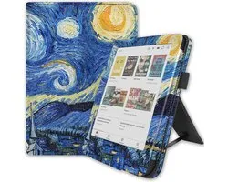 Lunso Convient pour Kobo Clara BW / Clara Color cover (6 pouces) - Housse de couchage de Luxe - Van Gogh Starry Night