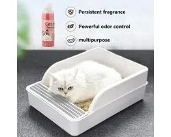 Kattenbak Geurparels - Huisdiergeur Absorber - Frisse Kattenbak - Actieve Kool Formule - 203 Gram - Lila