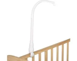 Support de Bell de lit Bébé Peysaitr, support de mobile pour bébé, barres de mobile pour lit de bébé, support de bras suspendu, barres de mobile (sans cloches de lit et sans Jouets) - Wit