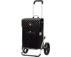 Andersen SHOPPER MANUFAKTUR Chariot de courses Royal Shopper Malit 45L Black Noir