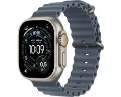 Apple Watch Ultra 3 - Wi-Fi + 5G - 49 mm - Titane Natural + Anchor Ancre Blue Ocean