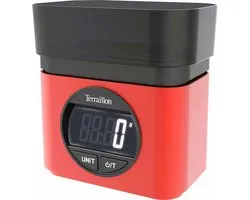 Terraillon BA22 Mythic rood - retro weegschaal incl schaal
